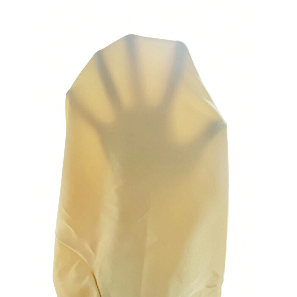 Pale Yellow Satin Cowl Neck Spaghetti Strap Maxi Dress - Picture 9 of 9